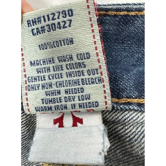 TRUE RELIGION Joey Skirt Mini Denim Embelished Jean Skirt Women’s Size 26 - Picture 6 of 8
